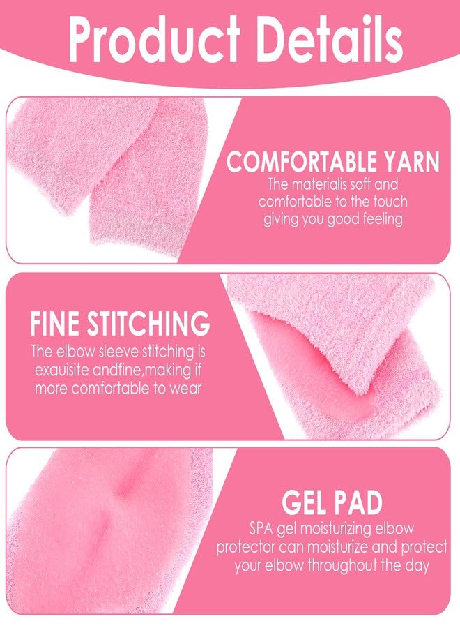 DOPENSPI 2 Pairs Elbow Pads for Women, Soft Gel Elbows Protectors Breathable Design Elbow Pad for Moisturizing Dry Cracked Skin Reduce Wear Calloused - Image 4